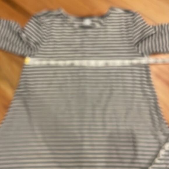Old Navy Black White Striped swing Dress Short Sleeve Stretch XS new with tag - Picture 5 of 6